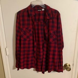 Joe Boxer Plaid Button Down Shirt